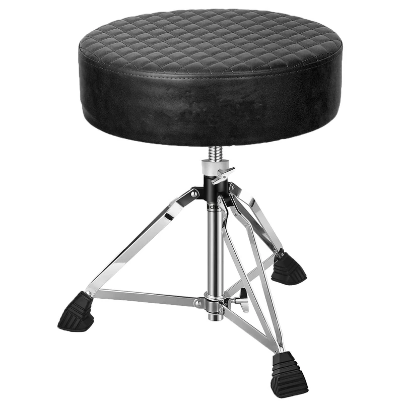 Chord Heavy Duty Drum Throne Adjustable Height, Padded Swivel Drum Stool