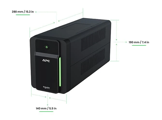APC Easy UPS, 1600VA, Tower, 230V, 6x IEC C13 Outlets, AVR