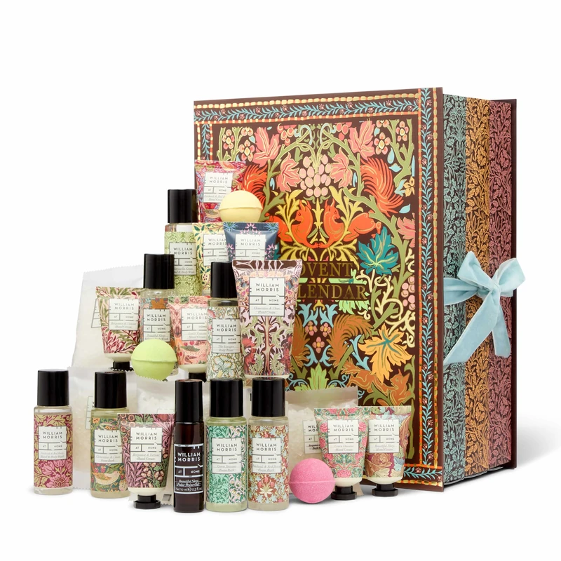 William Morris At Home Christmas Advent Calendar, 24 Bath & Body Gifts