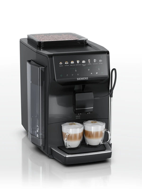 SIEMENS EQ500 iAroma Bean to Cup Coffee Machine, TP553G19, Black