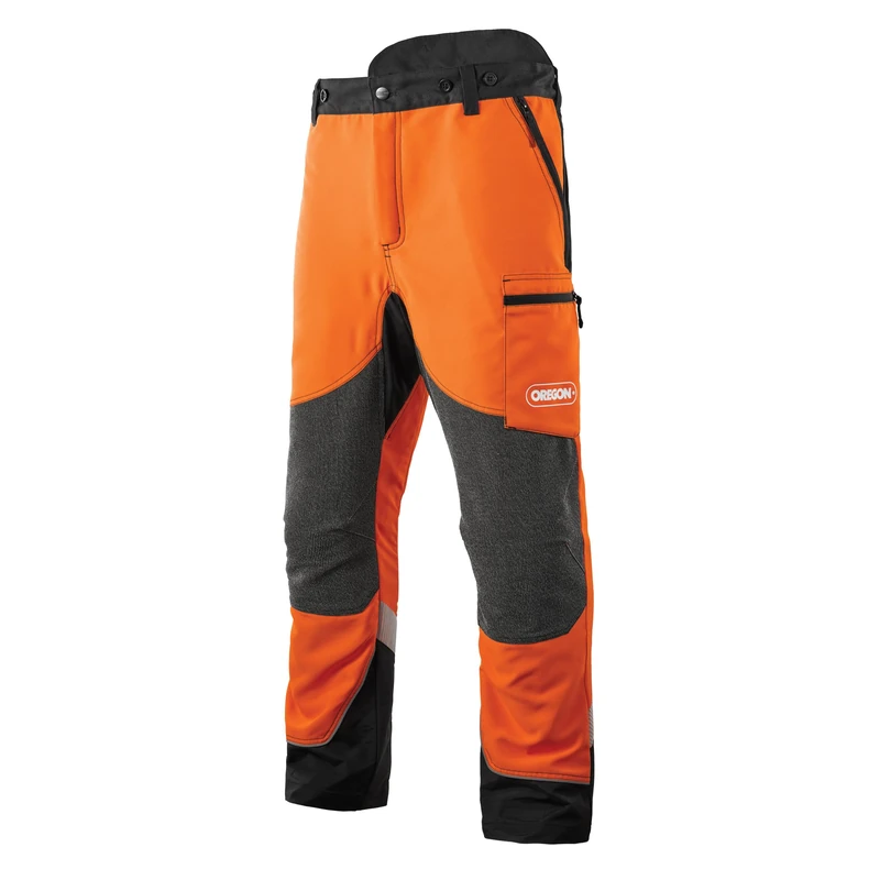 Oregon Protect Plus Chainsaw Trousers, PPE Clothing, Orange/Black, Size 2XL