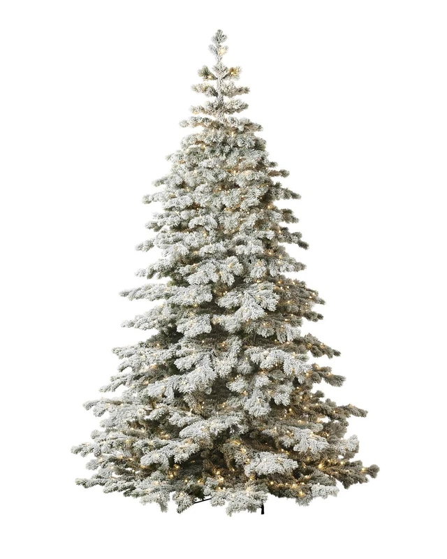 WeRChristmas Pre-Lit Snow Flocked Arctic Fir Christmas Tree, 8ft