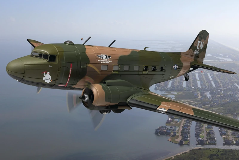 Corgi AA38212B Douglas™ AC-47 Gunship, Die Cast Model Plane
