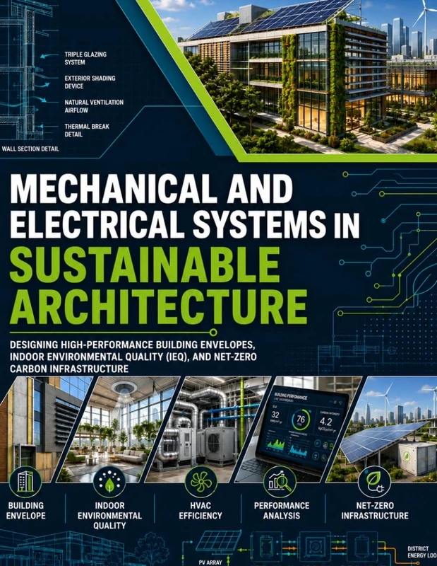 MECHANICAL AND ELECTRICAL SYSTEMS IN SUSTAINABLE ARCHITECTURE: Designing High-Performance Building Envelopes, Indoor Environmental Quality (IEQ), and Net-Zero Carbon Infrastructure