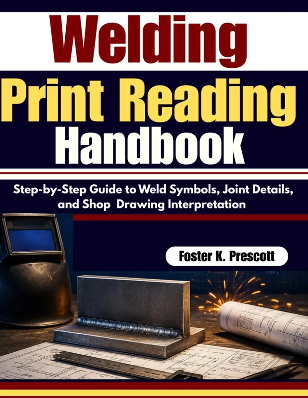 Welding Print Reading Handbook: Step-by-Step Guide to Weld Symbols, Joint Details, and Shop Drawing Interpretation
