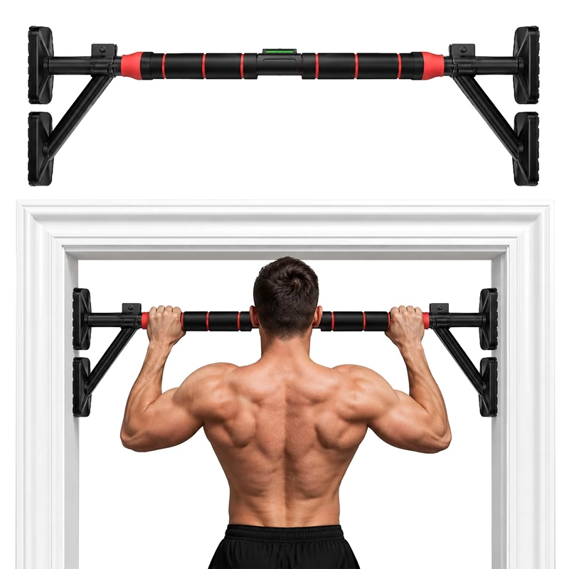 Relaxdays Doorframe Pull-Up Bar, black