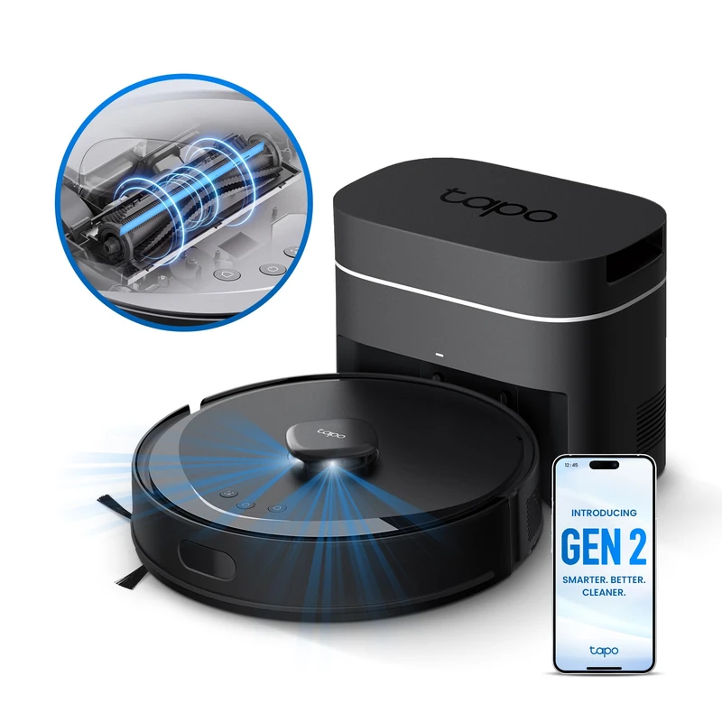 Tapo RV30 Max Plus Gen2 13000Pa All in One Dock Robot Vacuum with Mop