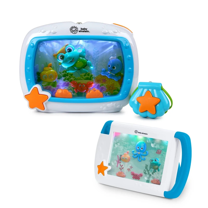 Baby Einstein Sea Dreams Soother Bundle, 2 Pieces, Musical Crib Sound Machine and Toy, Ages 0+ Months
