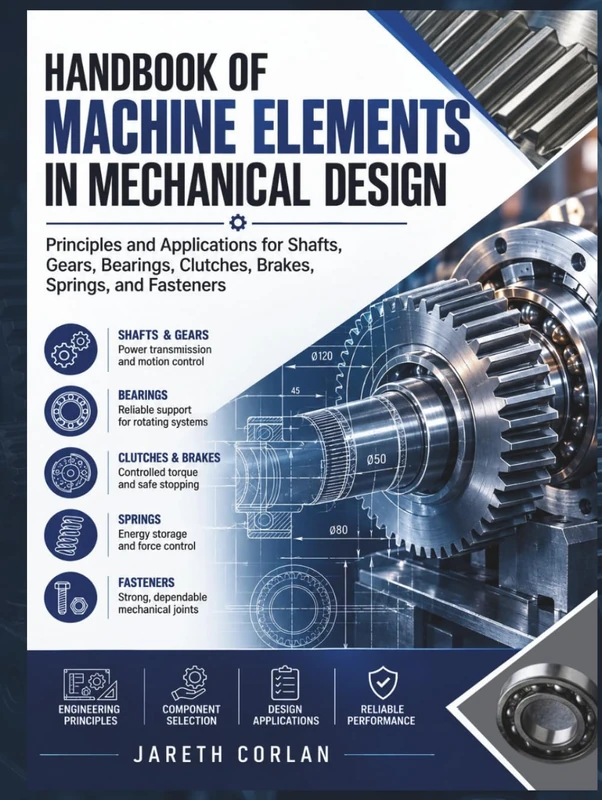 Handbook Of Machine Elements In Mechanical Design: Principles and Applications for Shafts, Gears, Bearings, Clutches, Brakes, Springs, and Fasteners