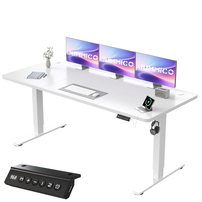 JUMMICO Height-adjustable desk 180 x 80 cm