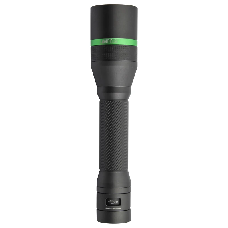 Lighthouse Rechargeable Focus Torch 3500 Lumen LED – USB-C Cable Included