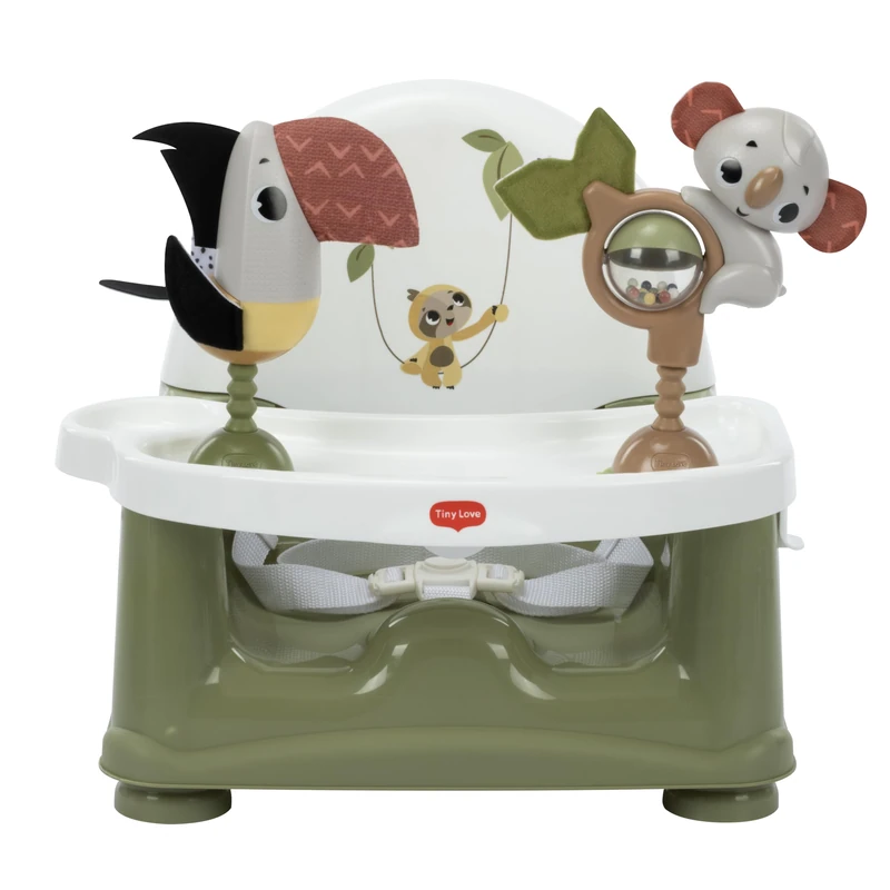 Tiny Love 2-in-1 Activity Booster, 6 Months - 3 Years, Green, Boho Chic