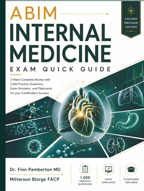 ABIM Internal Medicine Exam Quick Guide: 2-Week Complete Review with 1,000 Practice Questions, Exam Simulator, and Flashcards for your Certification Success (Modern IM Box Set)