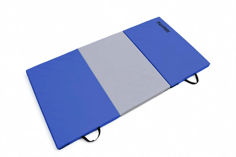 Urban Fitness Tri-Fold Gym Mat, 185 x 95 x 5 cm, Blue/Grey