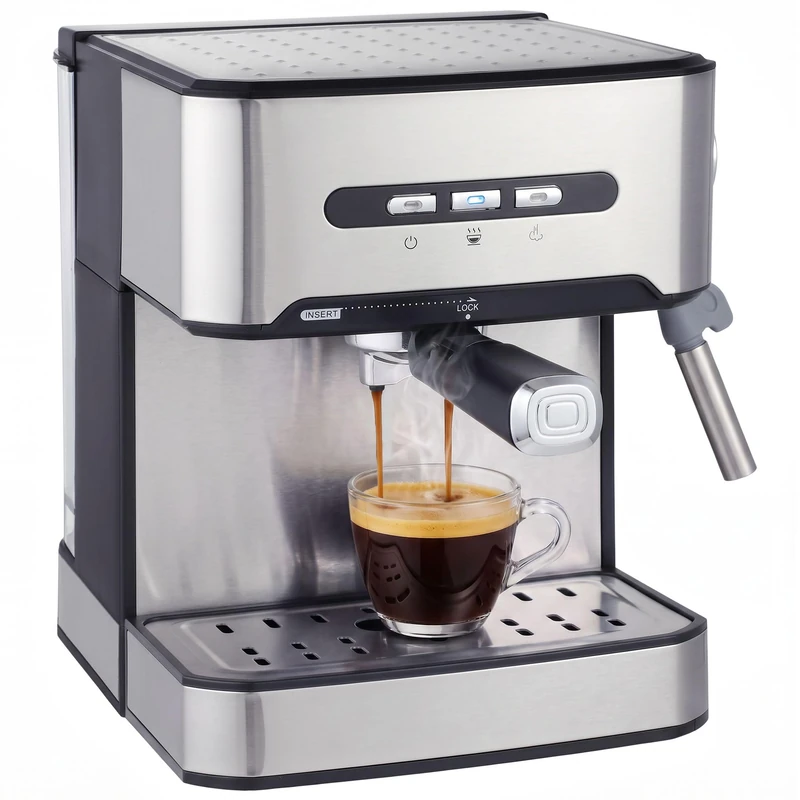 HOMCOM 20 Bar Espresso Machine - 850W Milk Frother