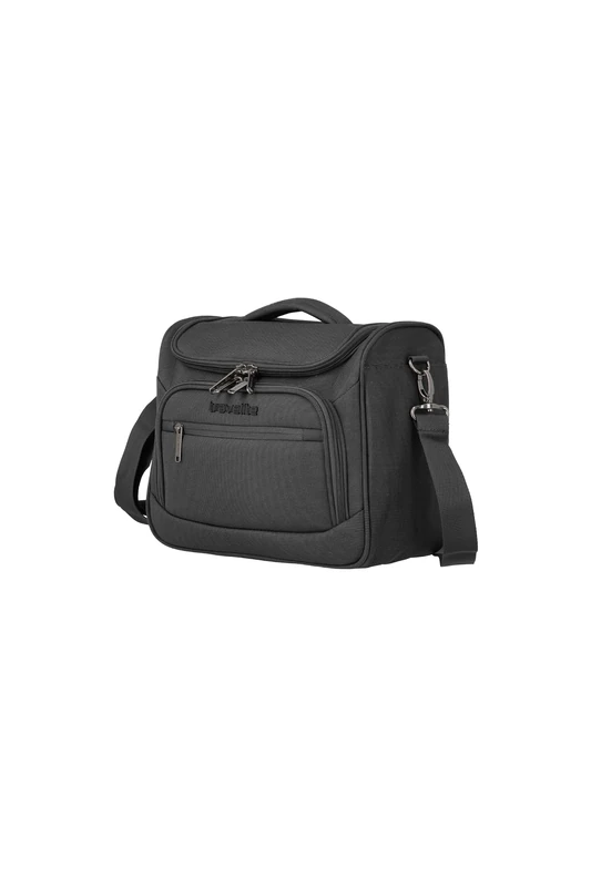 Travelite Cubis 32 cm Clip On Cosmetic Bag, Anthracite, Kosmetiktasche 32 cm, Cosmetic Bag with Clip-on Function