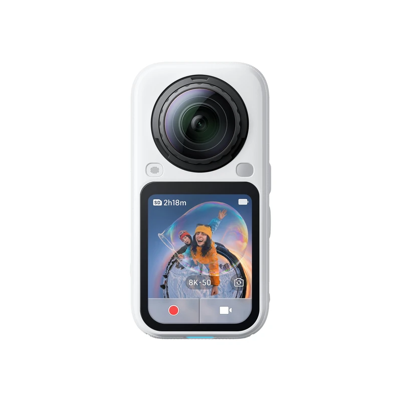 Insta360 X6 Standard Bundle – 8K 360° Action Camera, Dual 1/1.1" Sensors, PureVideo, 360° Reframing, Arctic White