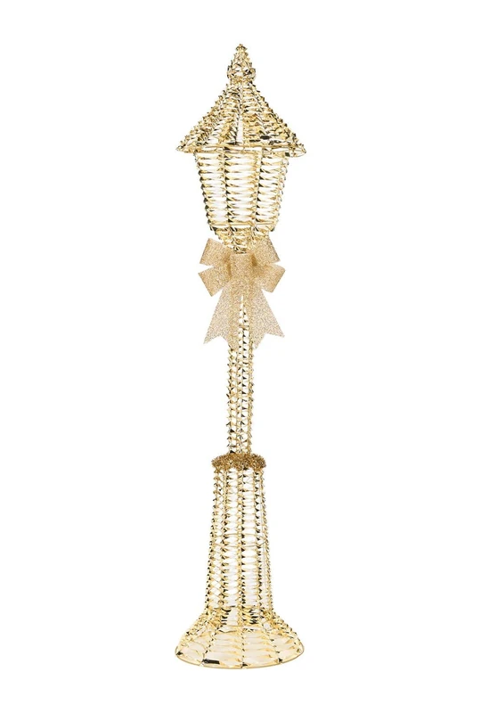 WeRChristmas Pre-Lit Twinkling Gold Lamp Post, 6ft
