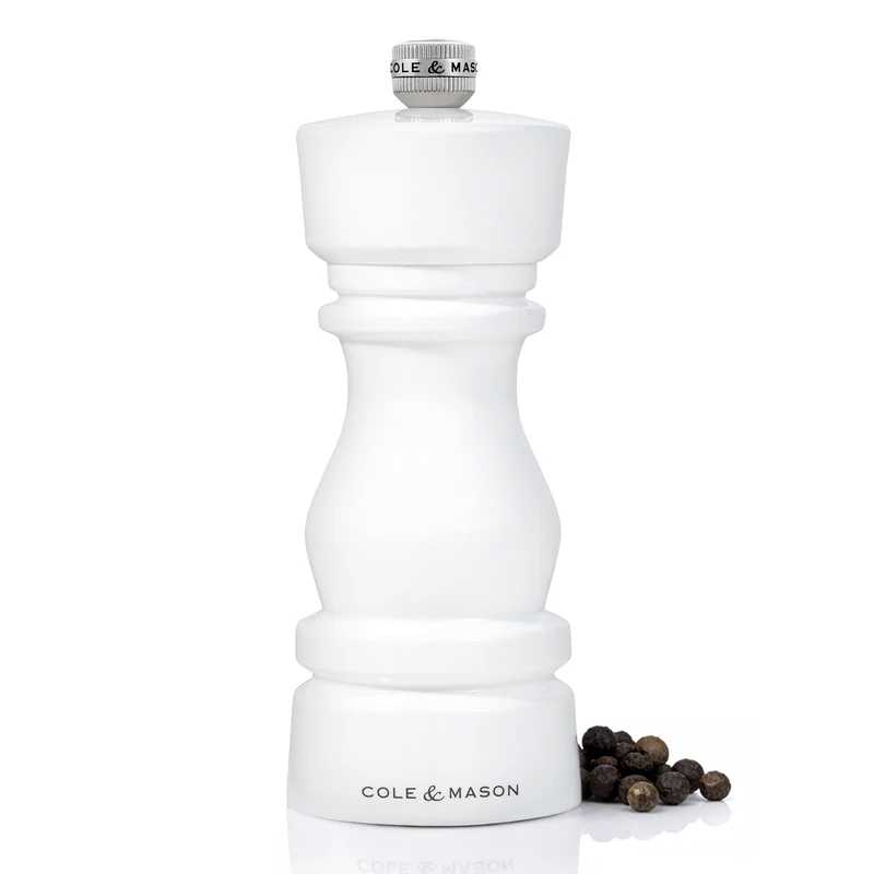 Cole & Mason London Salt and Pepper Grinder Set, Acrylic White Gift Set