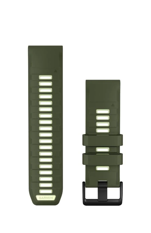 Garmin QuickFit Watch Band 26mm Silicone Strap, Olive/Citron