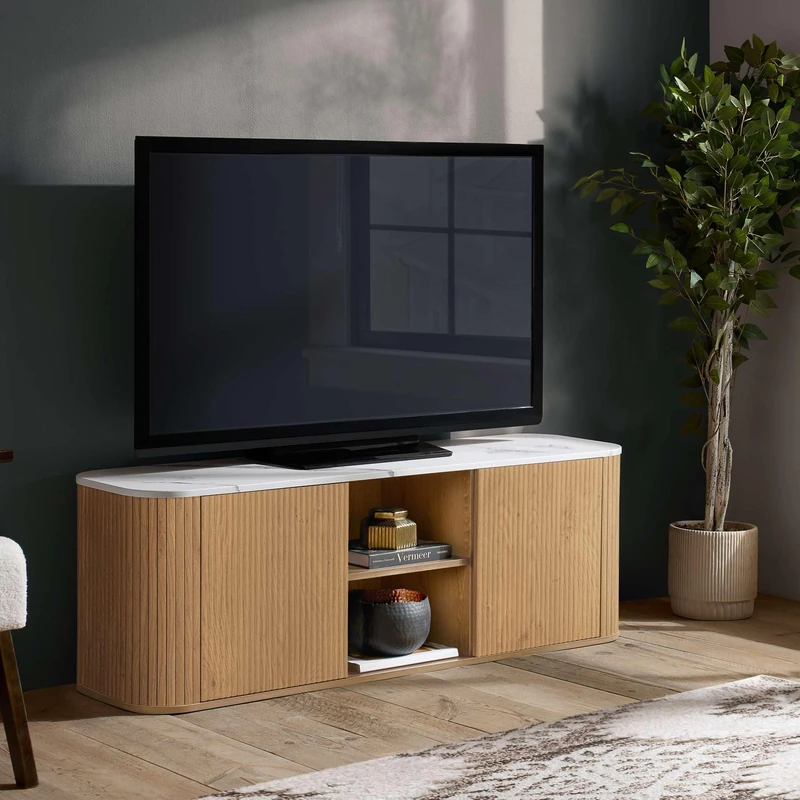 Birlea Russo Large TV Unit (Oak)