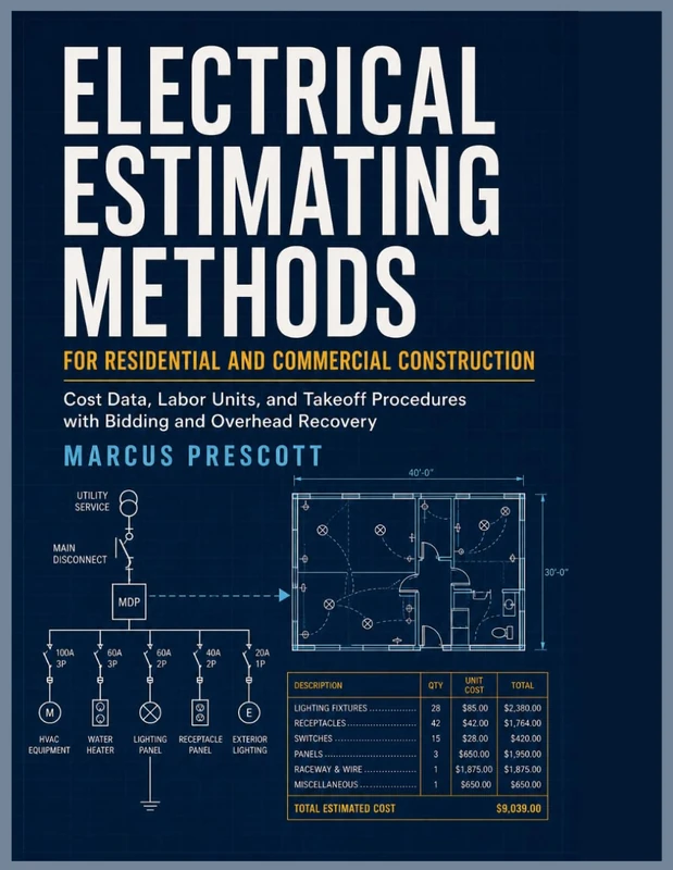 ELECTRICAL ESTIMATING METHODS FOR RESIDENTIAL AND COMMERCIAL CONSTRUCTION: Cost Data, Labor Units, and Takeoff Procedures with Bidding and Overhead Recovery