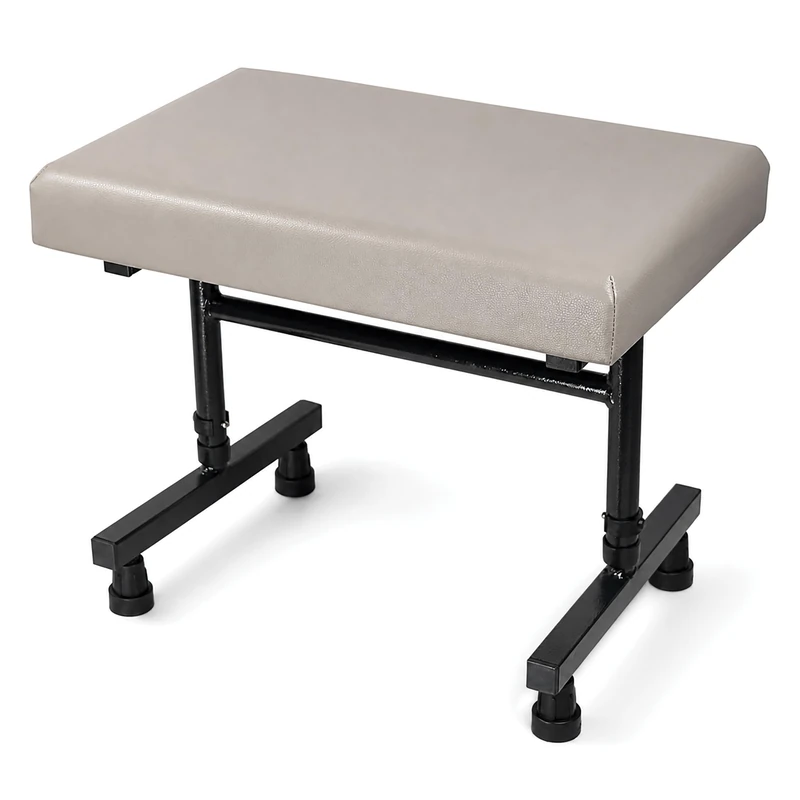 Aidapt Beaumont Adjustable Padded Leg Rest, Grey Vinyl, 385–535 mm