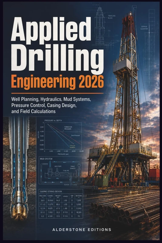 Applied Drilling Engineering 2026: Well Planning, Hydraulics, Mud Systems, Pressure Control, Casing Design, and Field Calculations