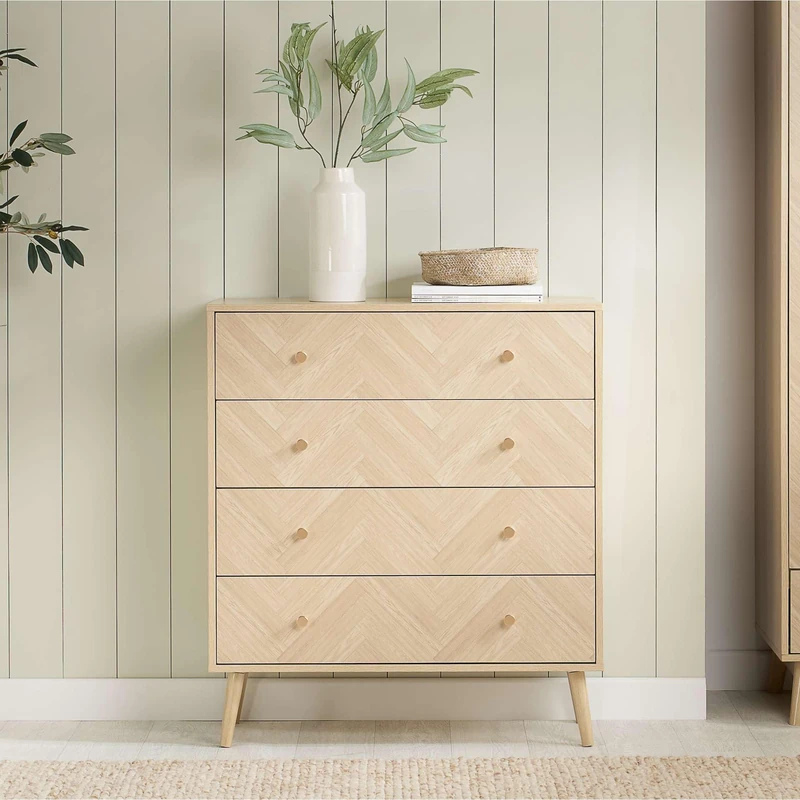 Birlea Herringford 4 Drawer Chest (Oak)