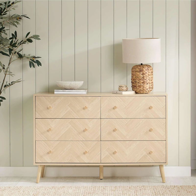 Birlea Herringford 6 Drawer Chest (Oak)