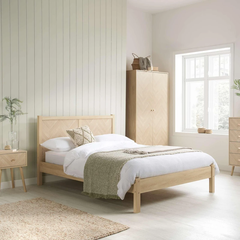 Birlea Herringford Double Bed (Oak)