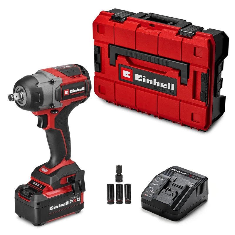 Einhell Professional Cordless Impact Wrench 750Nm with Battery and Charger