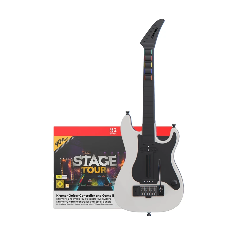 Stage Tour Game + Kramer Wireless Guitar Controller Bundle for Nintendo Switch 2