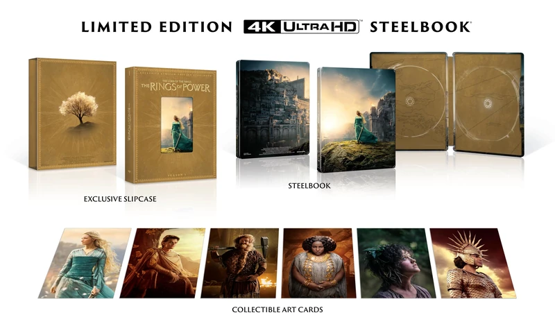 The Lord of The Rings: The Rings of Power: Season 1 4k UHD Steelbook [Blu-ray] [Region B]
