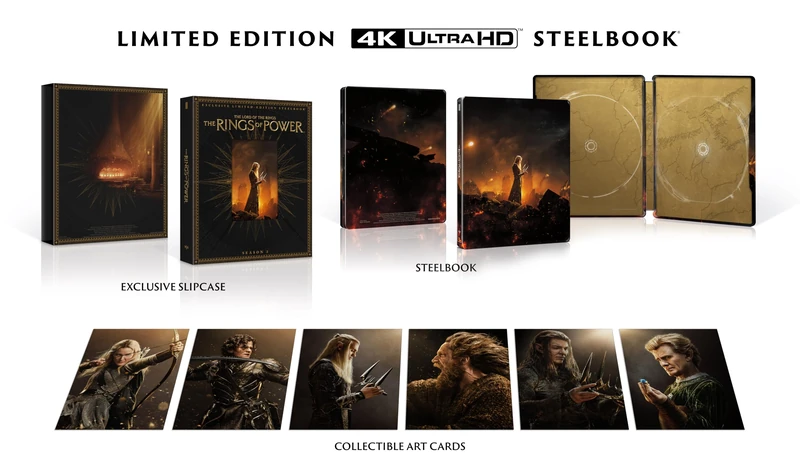 The Lord of The Rings: The Rings of Power: Season 2 4k UHD Steelbook [Blu-ray] [Region B]