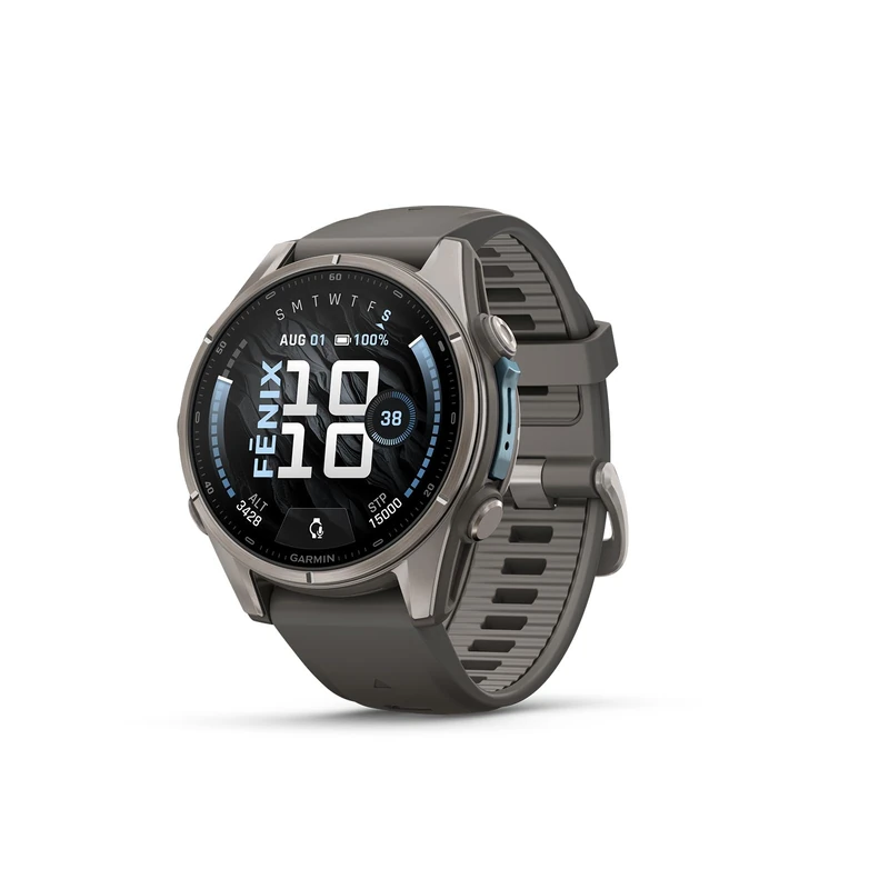 Garmin fēnix 9, 43mm GPS multisport smartwatch, Pebble Grey