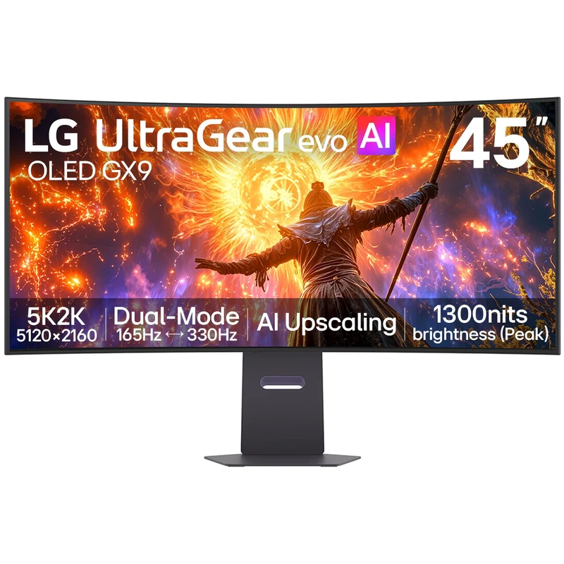 LG UltraGear evo 45GX950B 45" 5K2K 165Hz OLED Curved Gaming Monitor