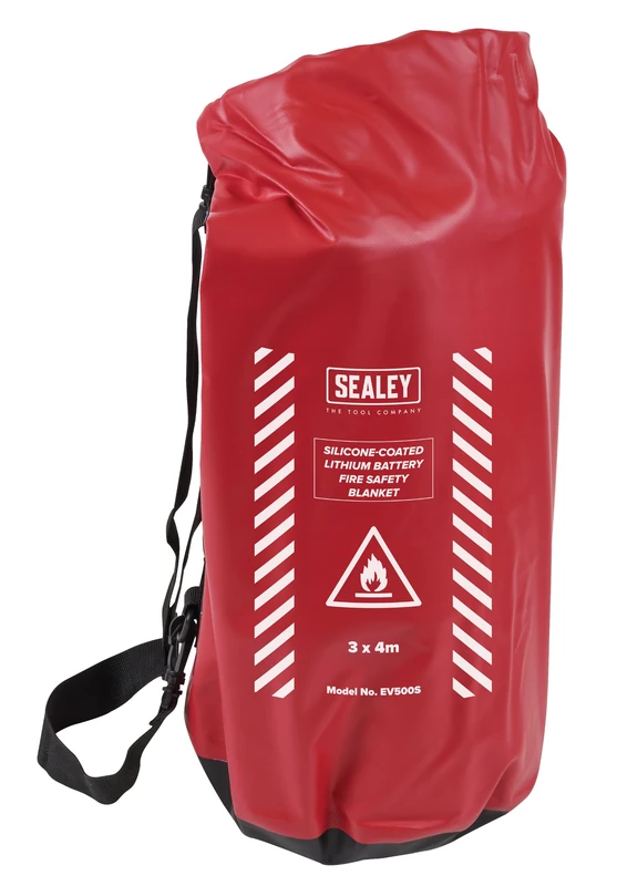 Sealey-Silicone Coated Lithium Battery Fire Safety Blanket 3 x 4m - EV500S