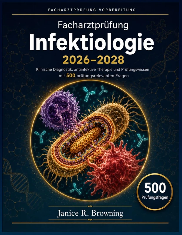 Facharztprüfung Infektiologie 2026-2028: Klinische Diagnostik, antiinfektive Therapie und Prüfungswissen mit 500 prüfungsrelevante Fragen