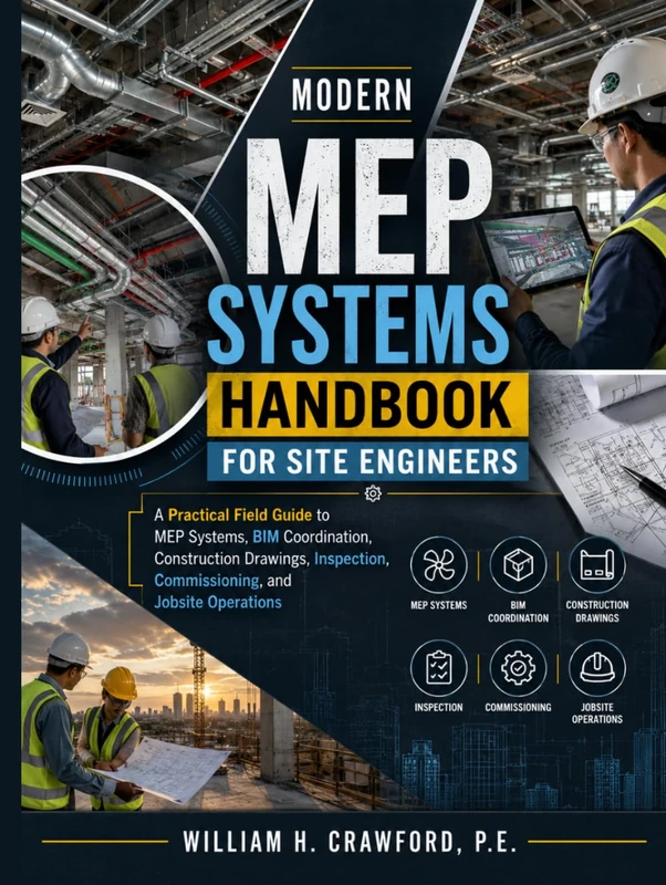 Modern MEP Systems Handbook for Site Engineers: A Practical Field Guide to MEP Systems, BIM Coordination, Construction Drawings, Inspection, Commissioning, and Jobsite Operations