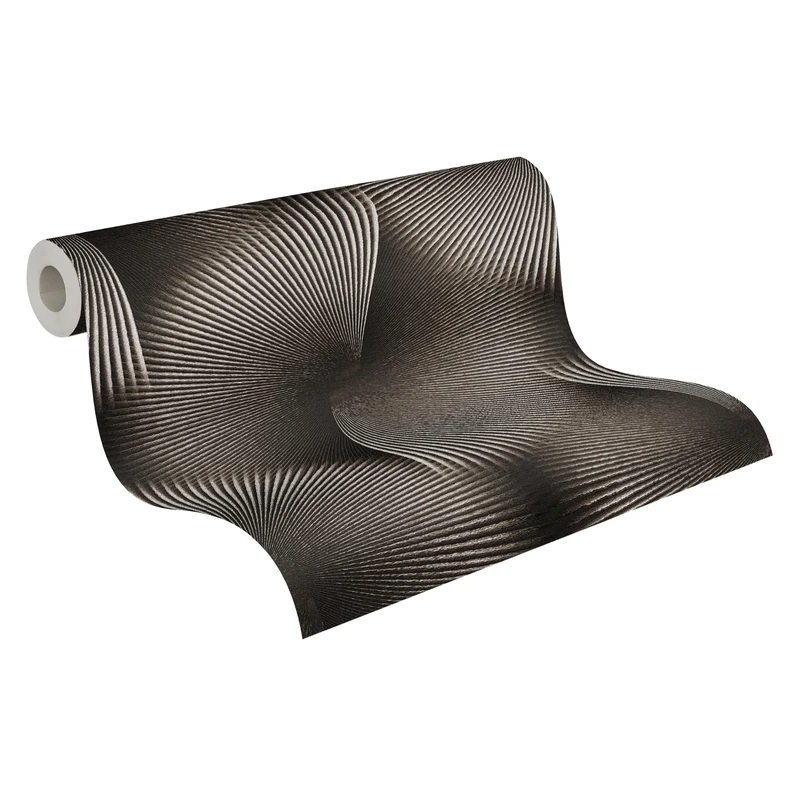 A.S. Création Wallpaper 3D Diamonds – Black, Grey – 10.05 x 0.53 m