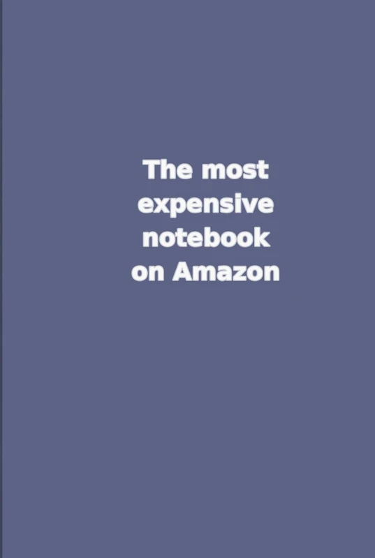 The Most Expensive Notebook