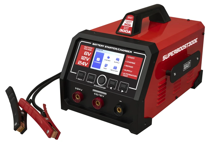 Sealey 300A 6/12/24V Battery Starter/Charger - SUPERBOOST300E