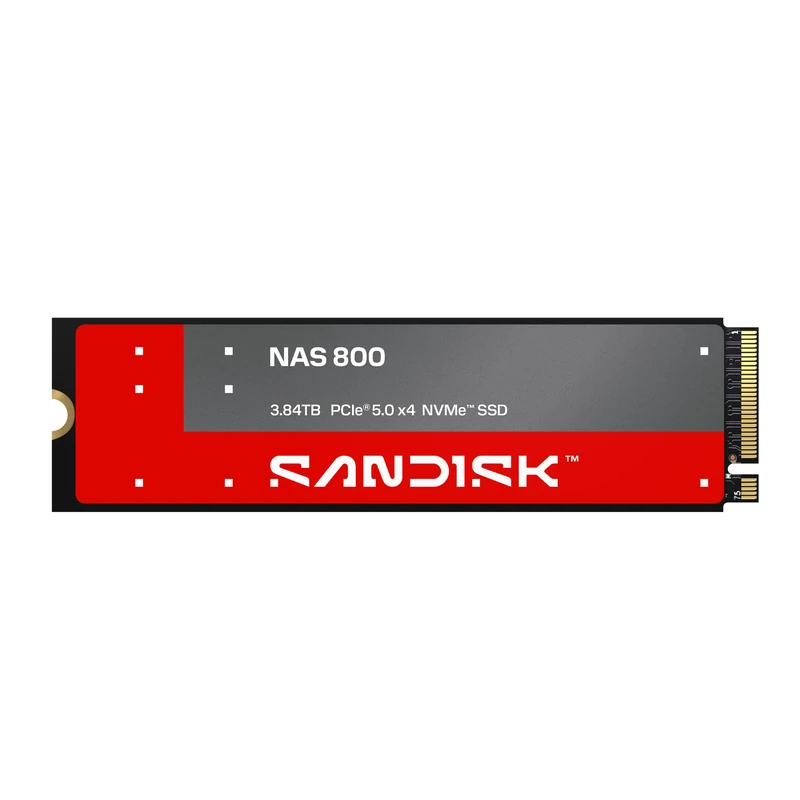 SanDisk NAS 800 NVMe SSD 3.84TB, Up to 14,900MB/s Sequential Read Speeds
