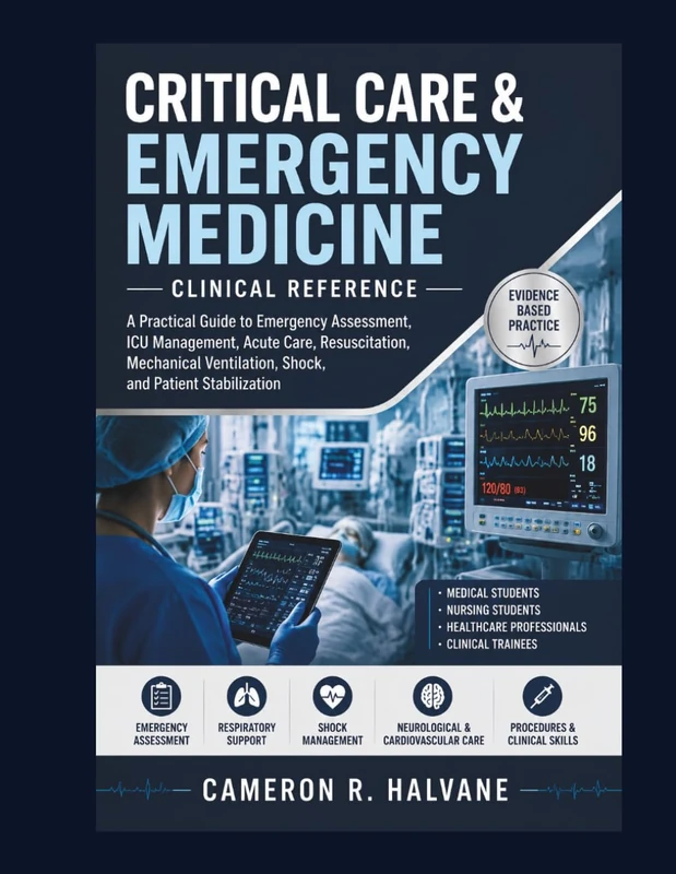 Critical Care & Emergency Medicine Clinical Reference: A Practical Guide to Emergency Assessment, ICU Management, Acute Care, Resuscitation, Mechanical Ventilation, Shock, and Patient Stabilization