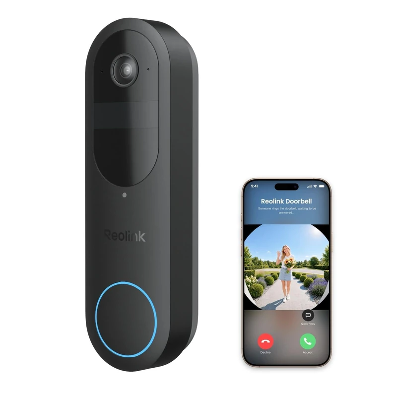Reolink 4MP Battey Viedo Doorbell, 2K Doorbell Camera Wireless (2nd Gen)