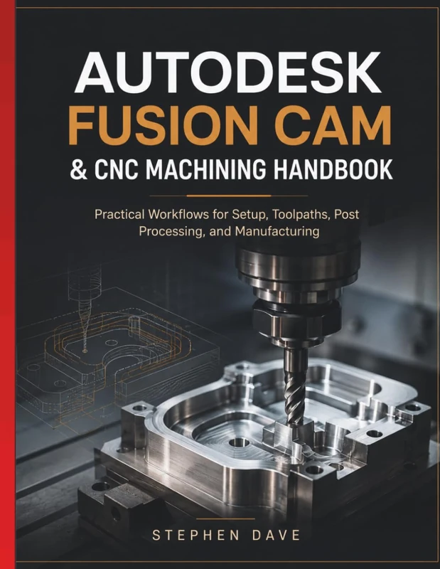 AUTODESK FUSION CAM & CNC MACHINING HANDBOOK: Practical Workflows for Setup, Toolpaths, Post Processing, and Manufacturing