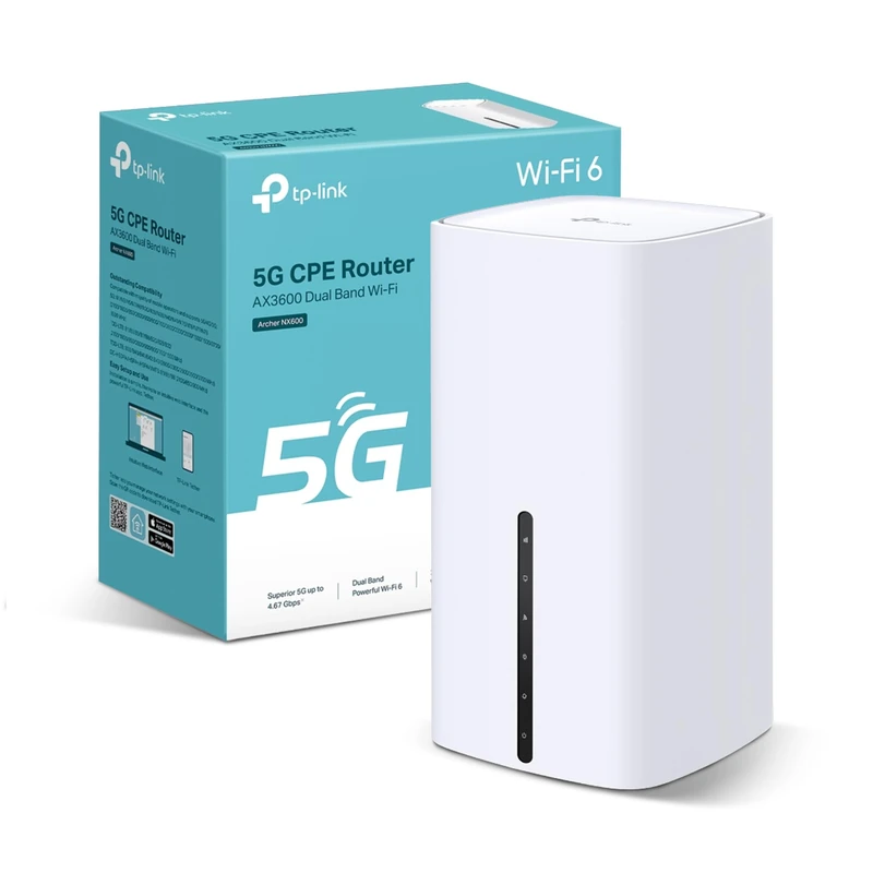 TP-Link Archer NX600 5G Router with SIM Slot, AX3600 WiFi6 Dual Band Router