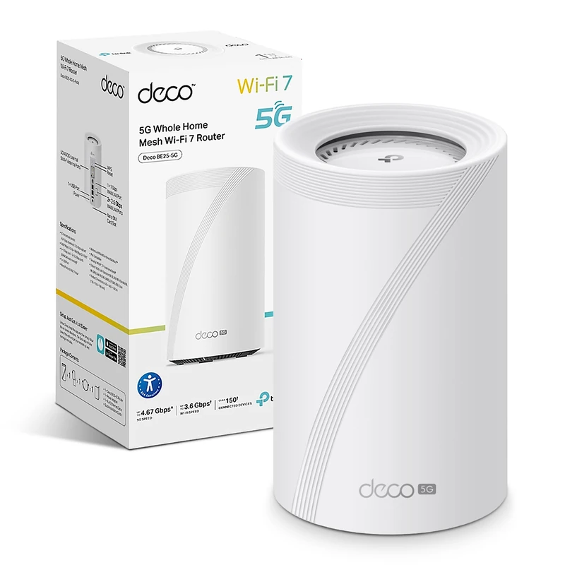 TP-Link Deco BE25-5G WiFi 7 Router with SIM Slot, BE3600 Mesh