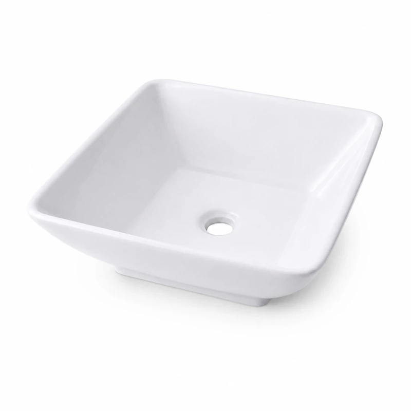 Relaxdays Basin, HxWxD: 13 x 41.5 x 41.5 cm, White